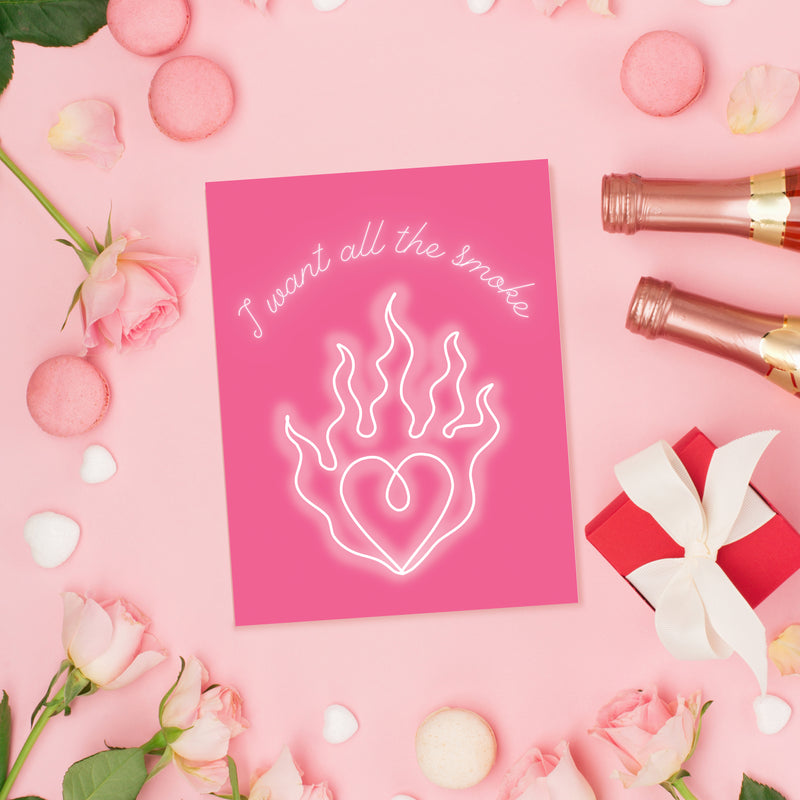 Flaming Heart Card