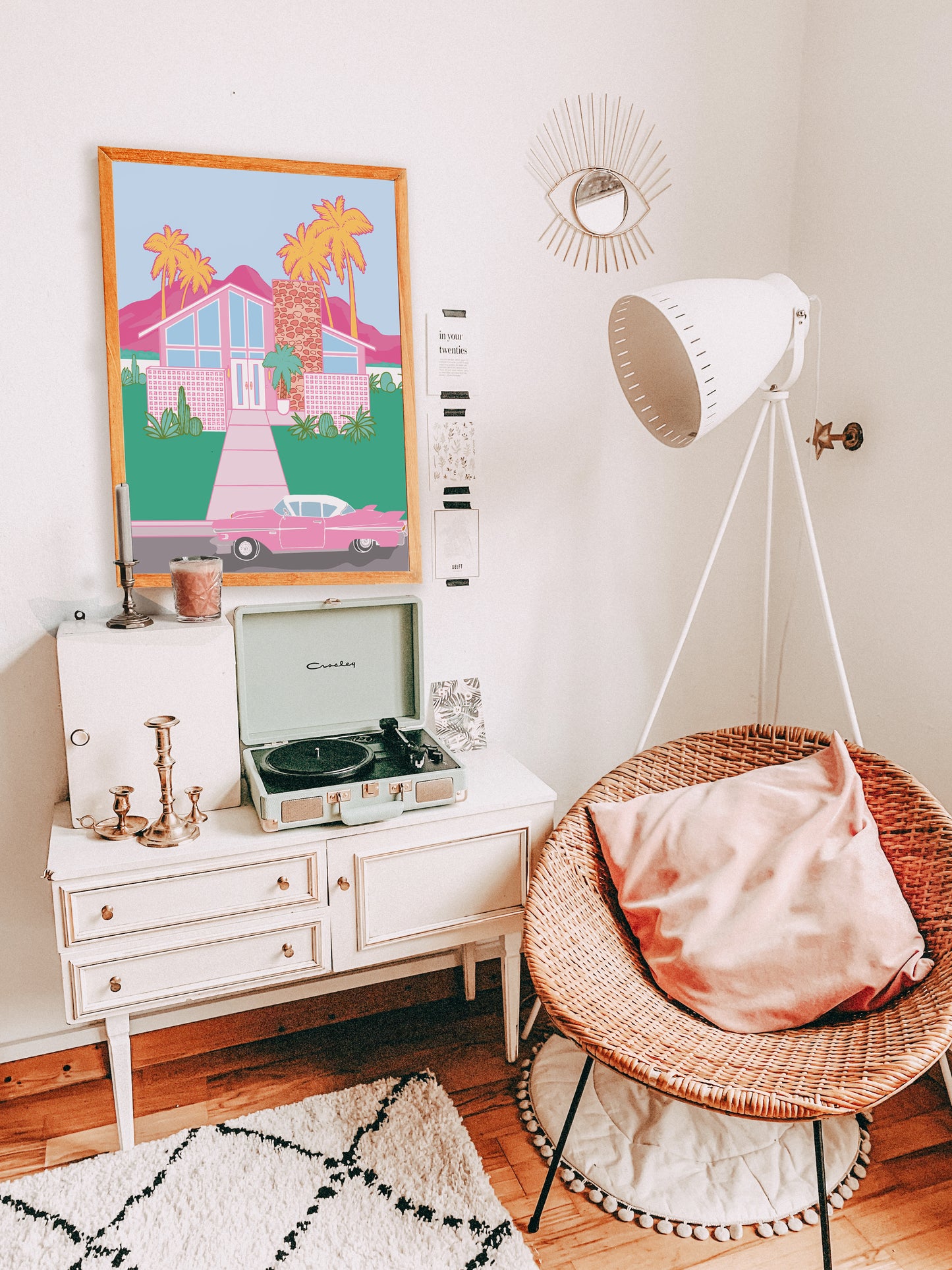 Mid-Century Barbie Home Art Print