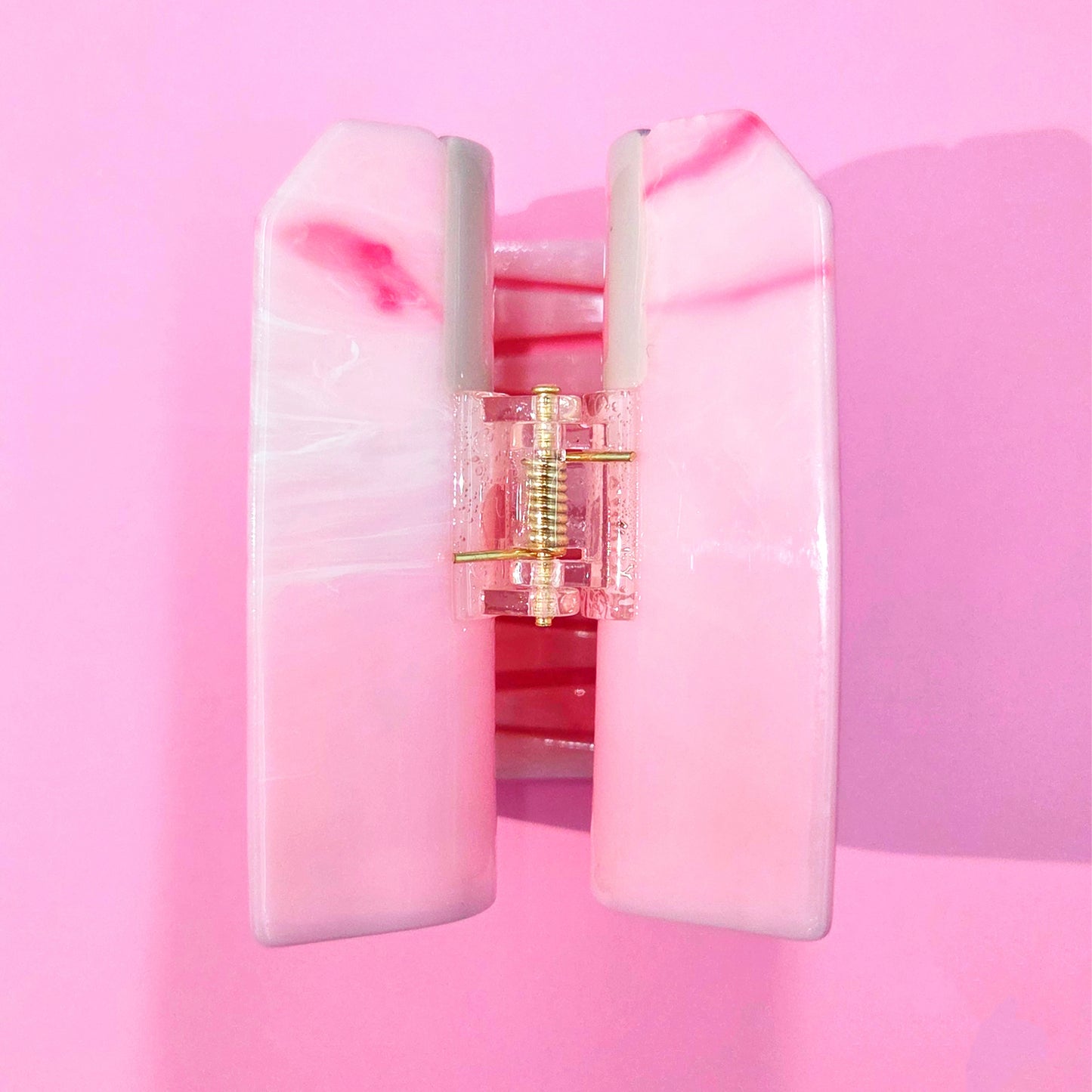 Retro Pink Floppy Disk Hair Claw