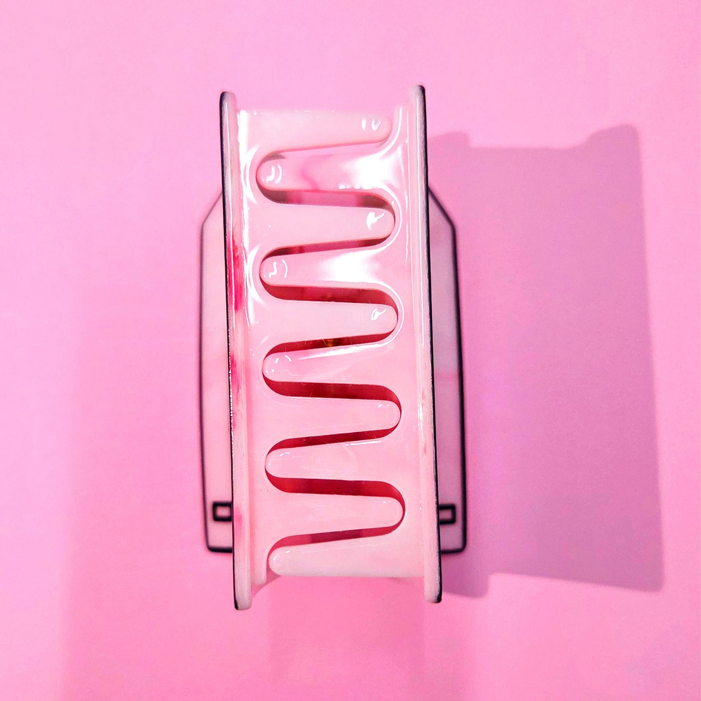 Retro Pink Floppy Disk Hair Claw