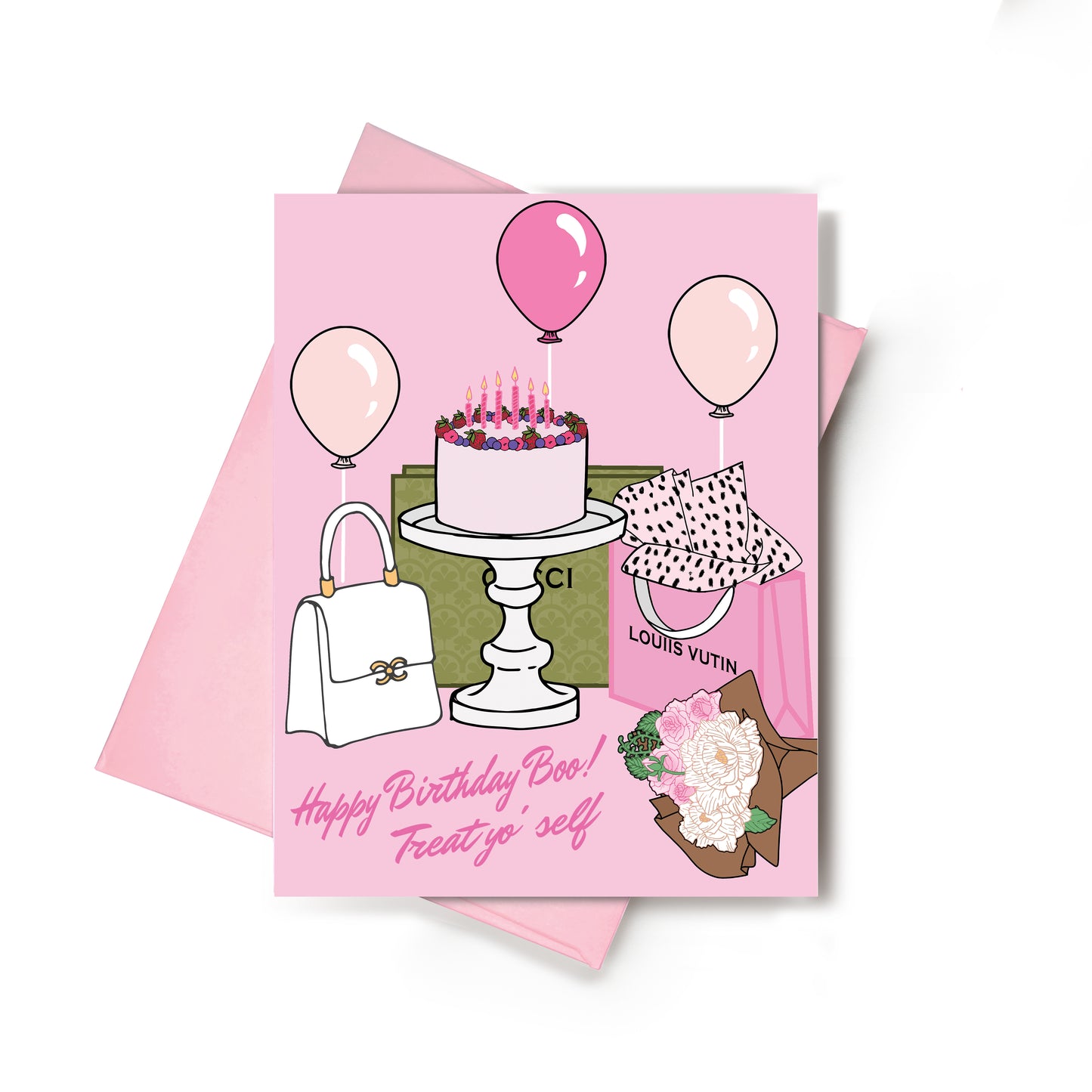 Treat Yo' Self Happy Birthday Card