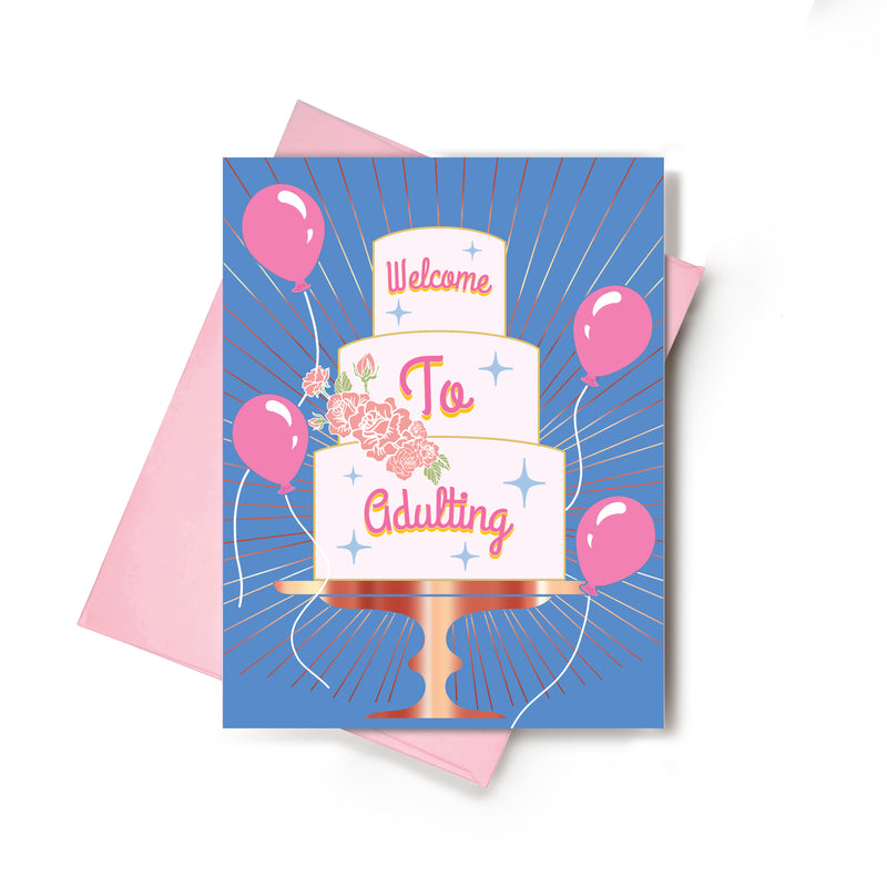 Welcome To Adulting Birthday Card