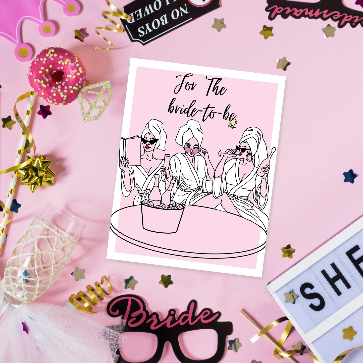 Bride To Be Card | Bachelorette Party & Bridal Shower Card