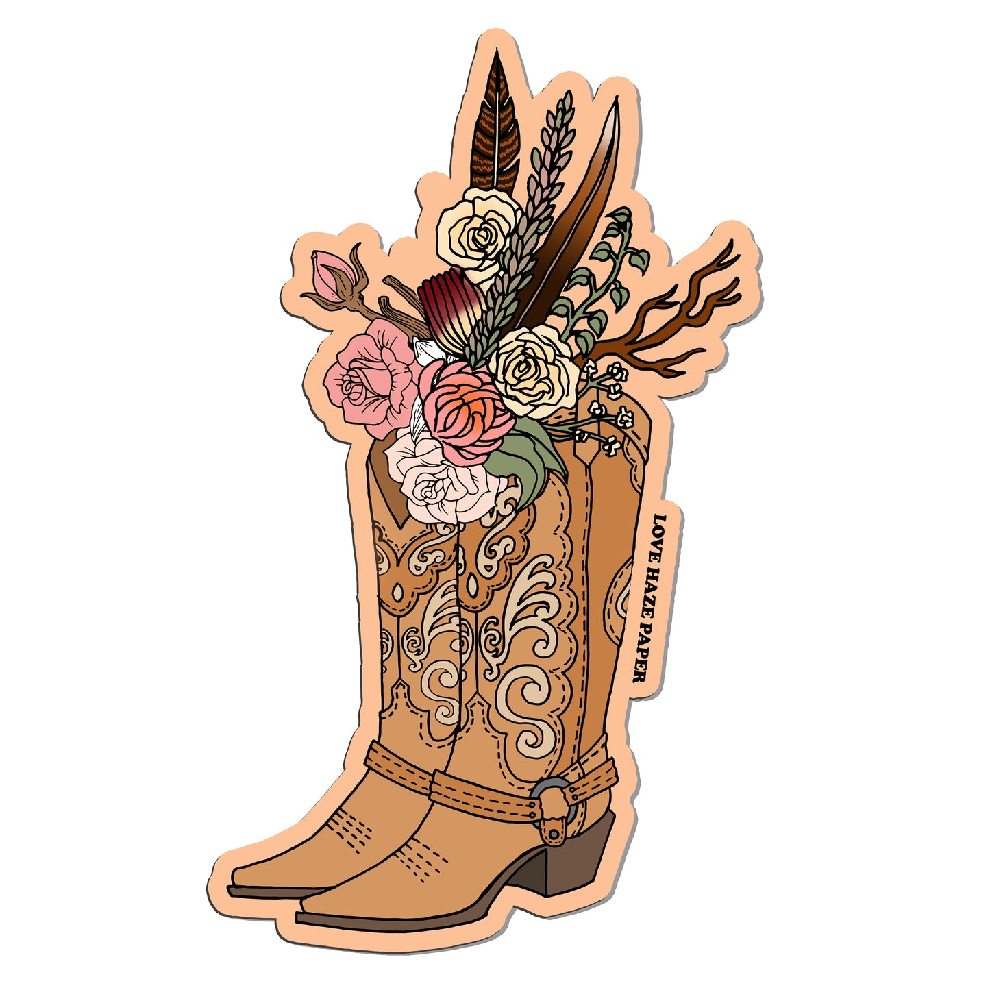 Floral Western Sticker