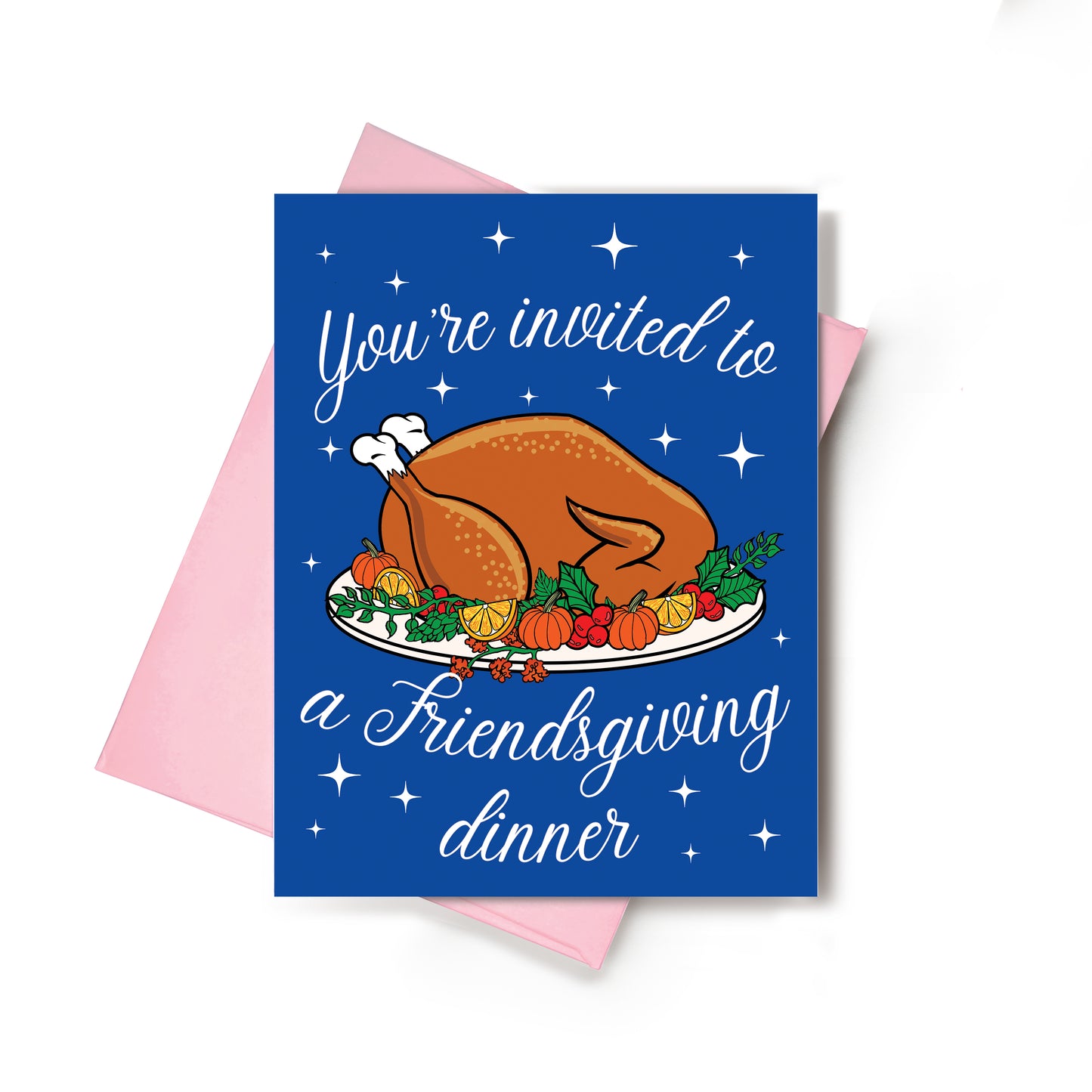 Friendsgiving Invitation Card | Thanksgiving Friend Party | Host Cards