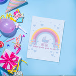 Shit Just Got Real Boy Baby Shower Card