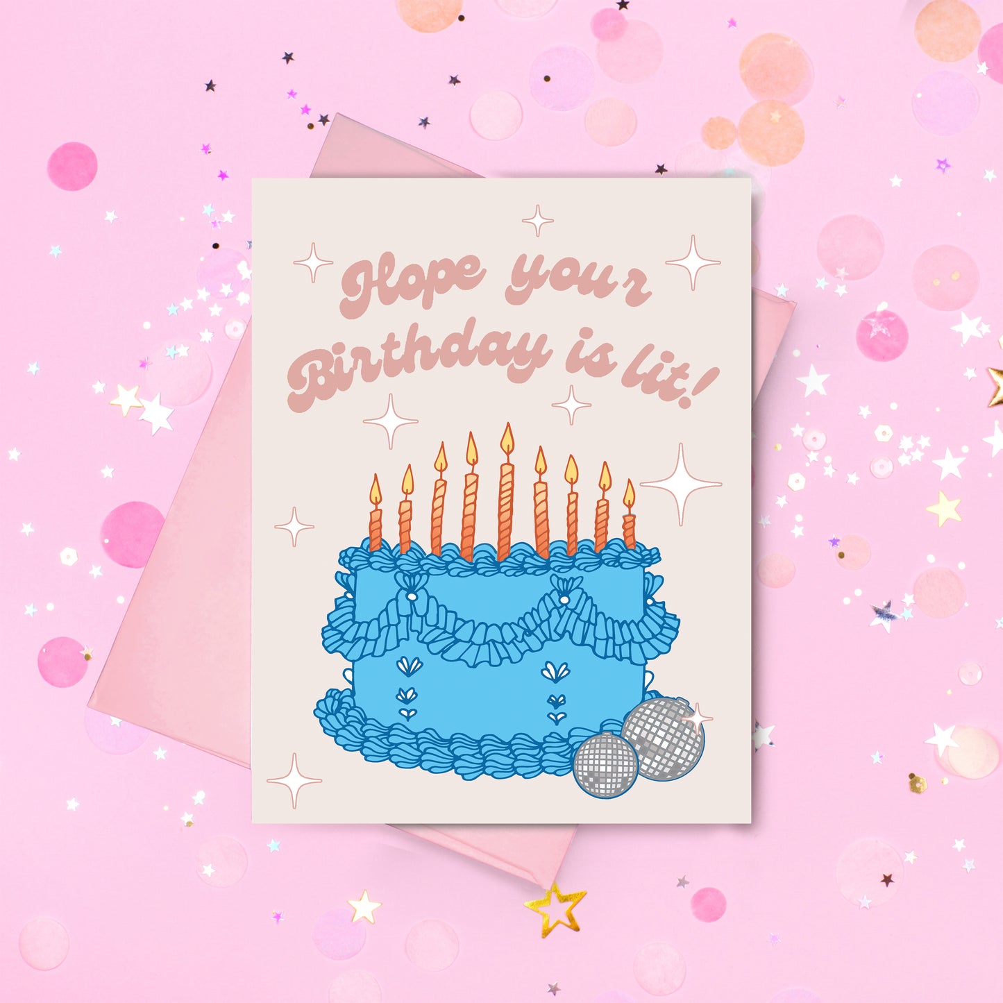 Hope Your Birthday Is Lit Birthday Card