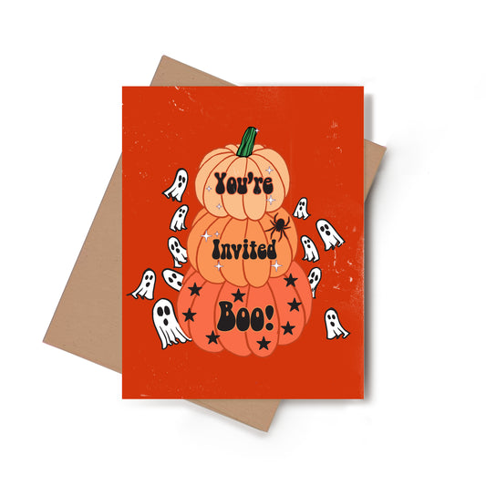Halloween Pumpkin Invitation Card | Halloween Card