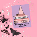 It's Halloween Witches Party Card