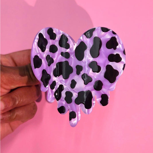 Y2K Melting Heart Hair Claw Clip