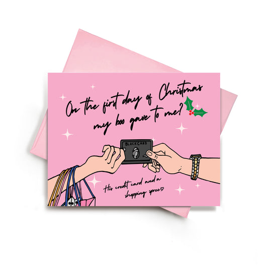 Material Girl Christmas (Glow) Holiday Card