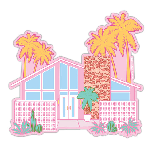 Palm Springs Barbie Home Sticker