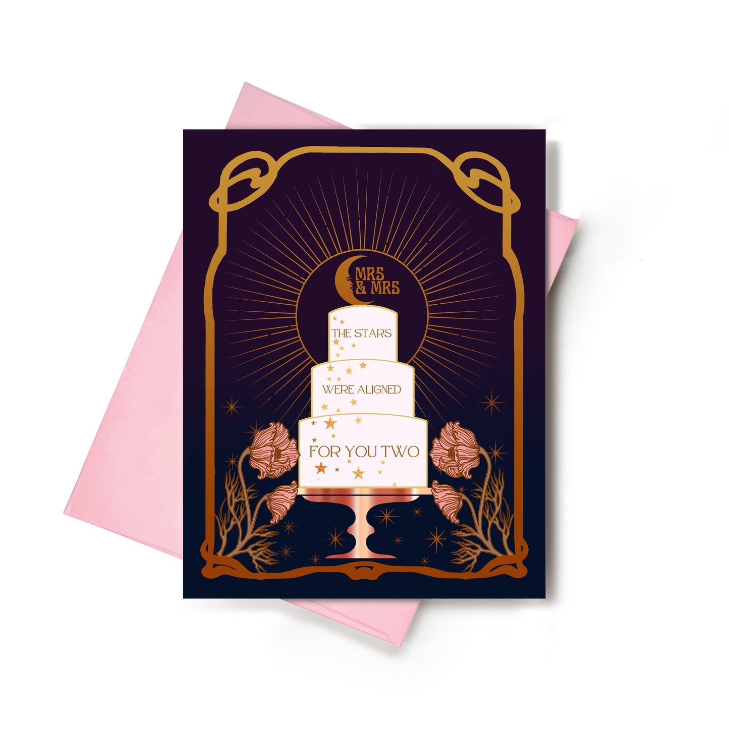 The Stars Are Aligned Wedding Card